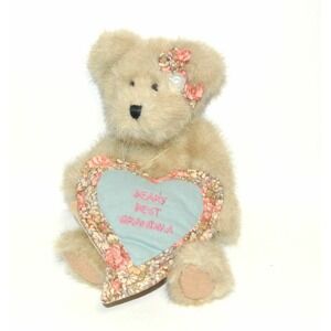 Boyds GRANNY B BEAR The Head‎ Bean Collection Jointed Beary Best Grandma 8" Tall